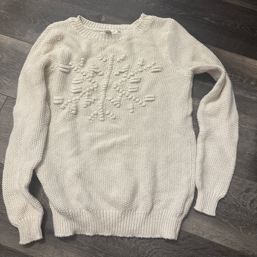 EUC Lauren Conrad Snowflake Sweater